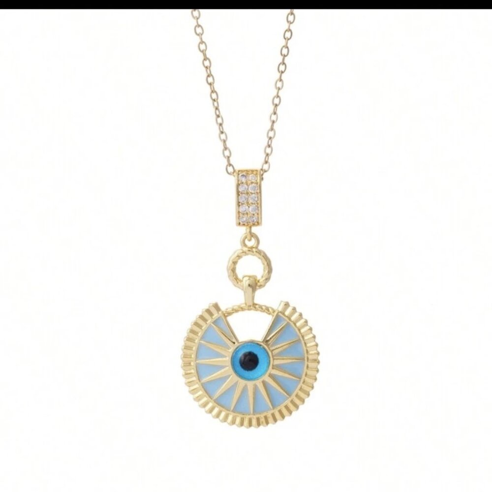 Elegant Evil Eye Gold plated Necklace for Women